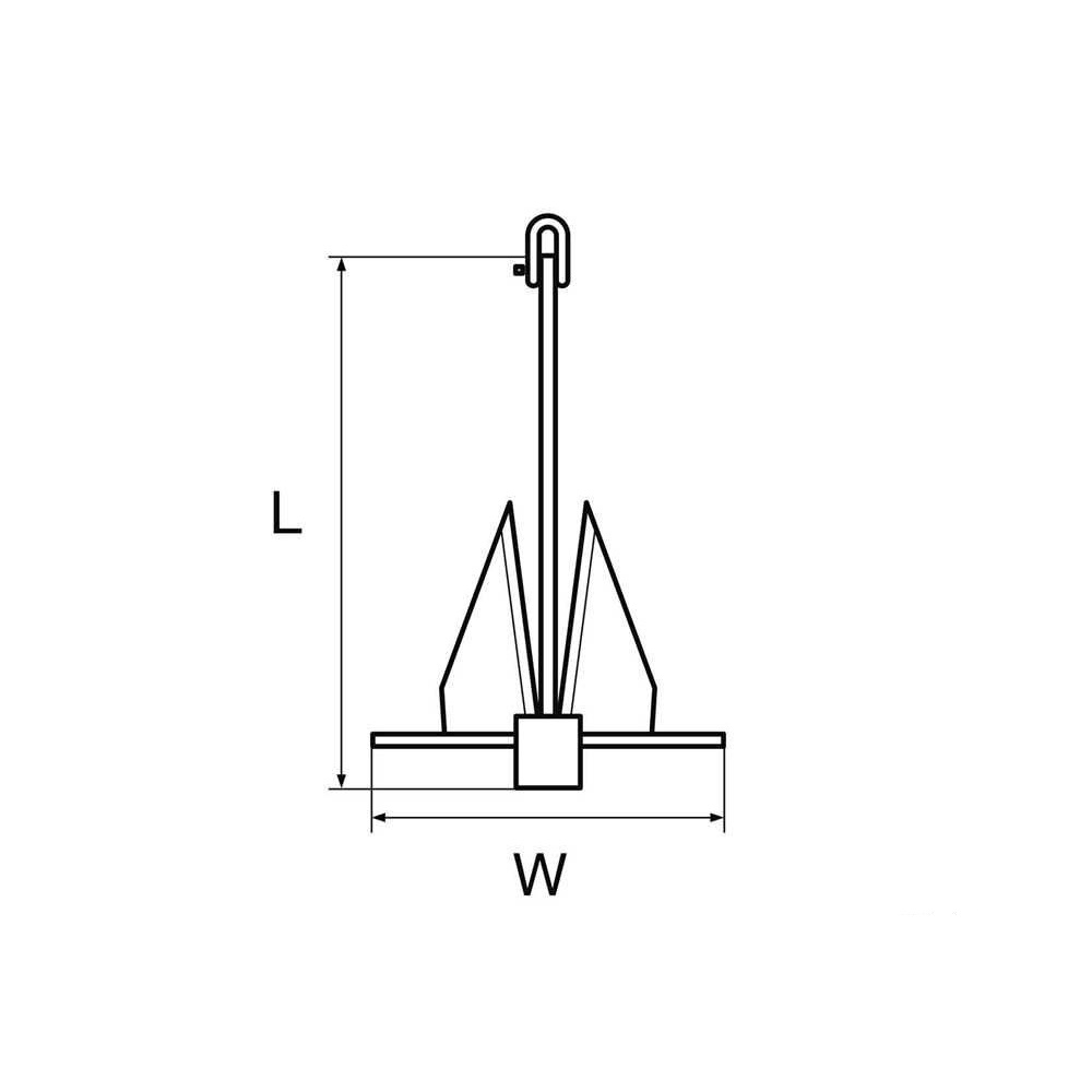 Danforth Type Anchor Galvanized Steel Galvanized Steel Anchors MTO
