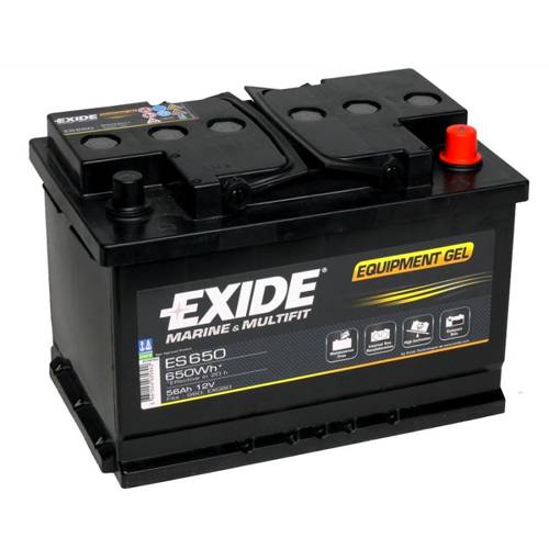 EXIDE Gel batteries for services and start-up 60Ah 85Ah 210Ah - Batteries -  MTO Nautica Store