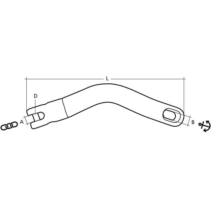 Swivel Windlass Joint in AISI 316 Stainless Steel Swivel joints for