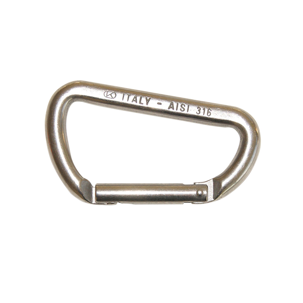 Stainless steel Carabiner With Eye AISI 316L Important breaking Load Big Quality 