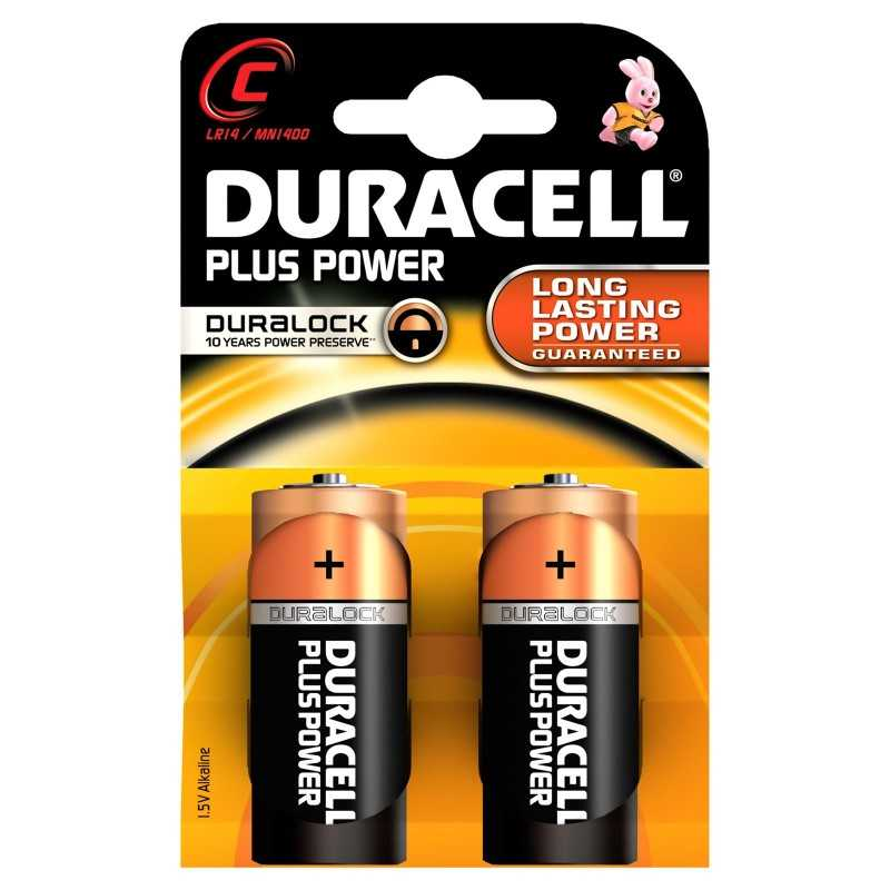 Pilas duracell Plus LR14, C, MN1400 