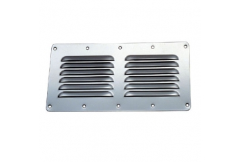 Large stainless steel ventilation grid