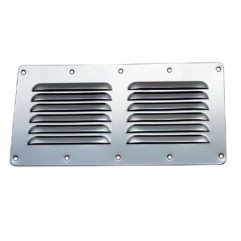 Large stainless steel ventilation grid