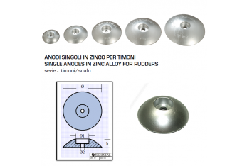 Single Zinc Anodes for Rudders