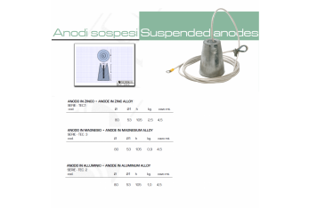 Suspended Anode Zinc Magnesium Aluminum