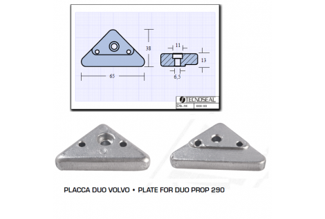 Duo plate Volvo Prop 290