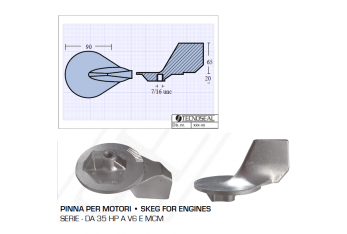 Fin for 35 HP to V6 and MCM Series Engines