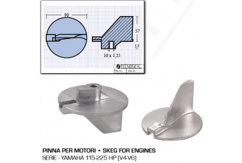 Fins for Yamaha 115 225 HP engines