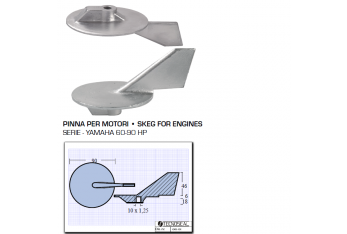 Fin for Yamaha Engines 60 90 HP