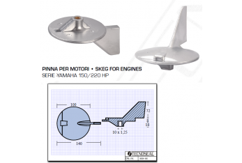 Fin for Yamaha 150 220 HP engines