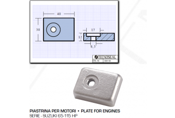 Plate for Suzuky 65 115 HP engines