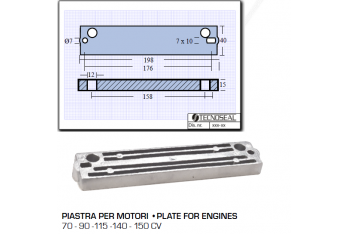 Plate for Susuky Engines 70 90 115 140 150 HP