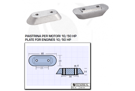 Plate for Honda 10 50 HP Engines