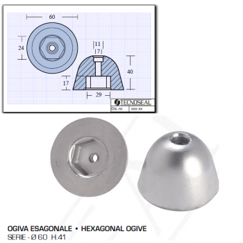 Hexagonal wishbone D 60 H 40