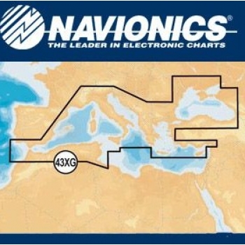 Navionics XL9 43XG Mediterranean cartography
