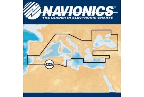 Navionics XL9 43XG Mediterranean cartography