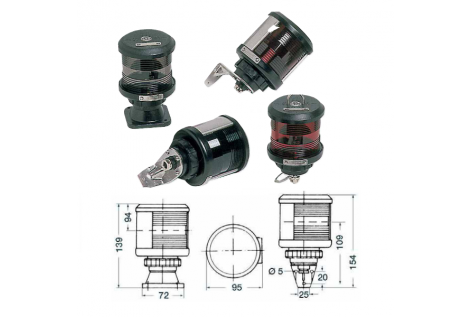 Navigation lights for hulls up to 20 m DHR