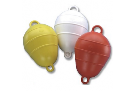 Pear buoy for signaling and mooring