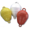 Pear buoy for signaling and mooring