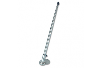 Stainless steel flag pole with base