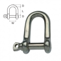 Standard shackle in AISI 316 stainless steel