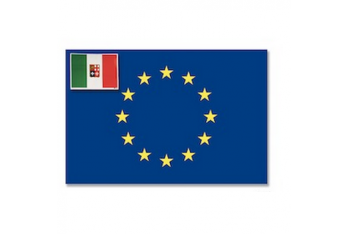 European flag and Italy sticker