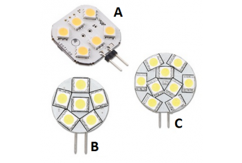 Circuit G4 LED lateral bulbs