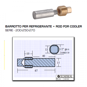 Volvo Penta Series 200-250-270 Refrigerant Barrel