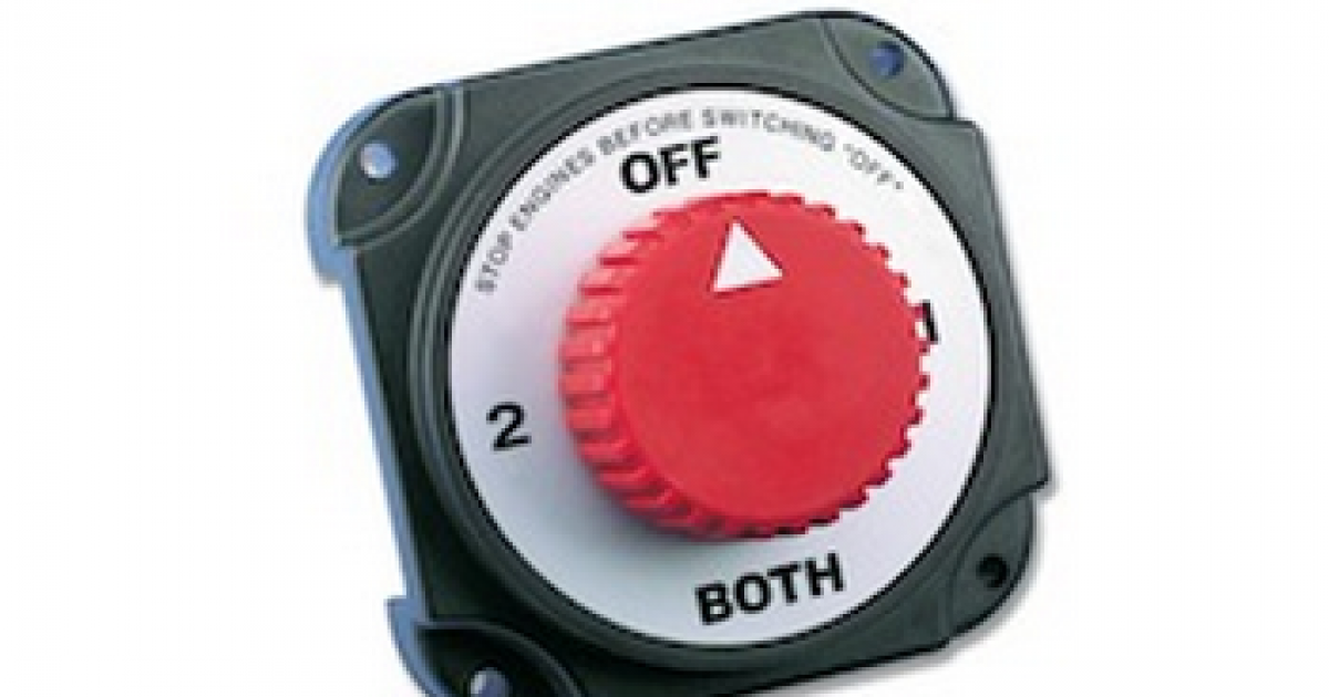 Diverter Switch for Max. Load Batteries 350A at 12V - Battery switch ...