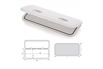 Walkable door in ABS with Covered Screws 243x607 mm