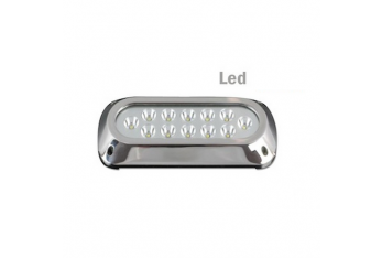 Led underwater lights in stainless steel