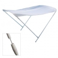 Canopy Sun Shade In White Painted Aluminum Strong White Tarpaulin