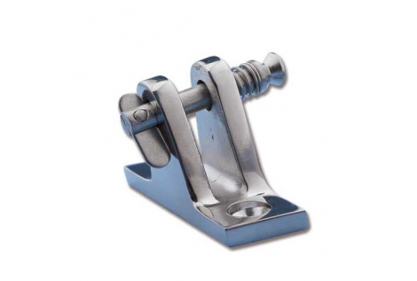 Stainless steel inclined fork with spring pin