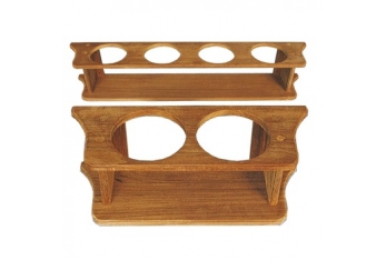 Bottle holder in real teak wood