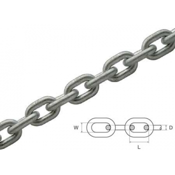 Calibrated Galvanized Steel Chain for Winches