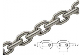 Stainless steel chain for winches