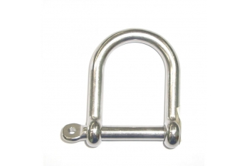 Extra-large large shackle in AISI 316 stainless steel