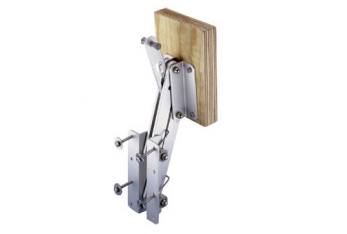 Fixed Base Support in Anodized Aluminum and Wood
