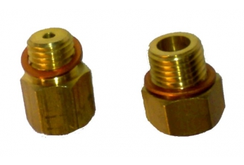 Adapter M10 x 1 & M12 x 1 for Trasmet. 1/8 "