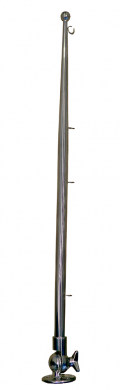 Stainless steel flagpole