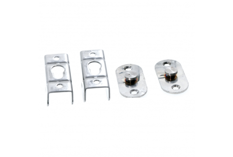 Stainless steel connection for removable ladders