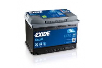 EXIDE Excell starter batteries 50Ah 62Ah 74Ah 100Ah