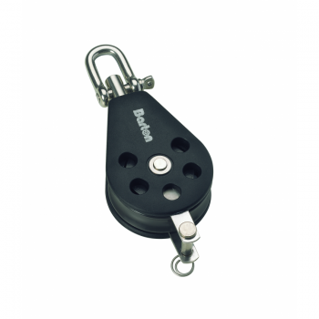 Single Swivel Block with Becket Ø8mm Barton Marine