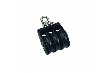 Barton Marine Triple Swivel Block with Becket Ø8mm