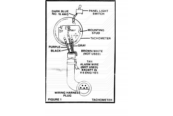 Tachometer wiring for OMC