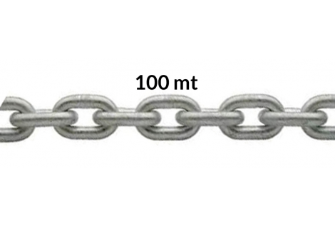 ZINC CHAIN CALIBRATED Ø MM.6X100MT