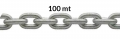 Galvanized calibrated chain 100mt
