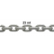 Galvanized calibrated chain 25mt