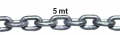 Galvanized chain 5mt