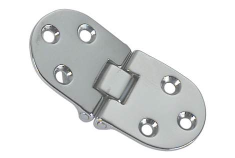 HINGE WITH CHROME-PLATED OTT. STOP